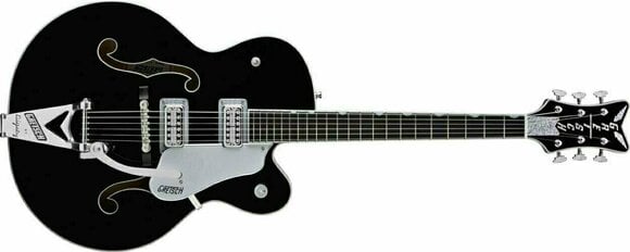 Polu-akustična gitara Gretsch G6136SLBP Brian Setzer Black Phoenix - 2