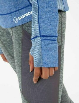 яке Sunice Womens Elena Ultralight Stretch Thermal Layers Jacket Blue Stone Melange S - 4