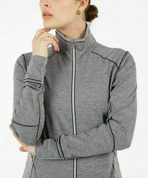 яке Sunice Womens Elena Ultralight Stretch Thermal Layers Jacket Charcoal Melange S - 4