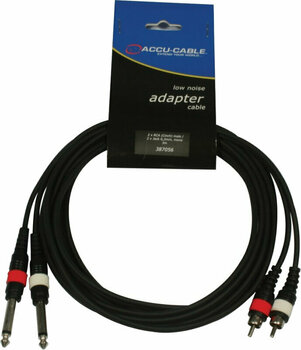 Audio kábel ADJ AC-2R-2J6M/3 3 m Audio kábel - 2