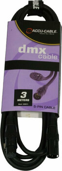 Kable do DMX ADJ AC-DMX5/3 - 5 p. XLR m/5 p. XLR f 3m DMX - 2