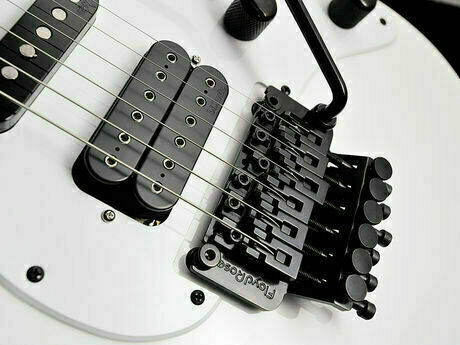 Elektrische gitaar Jackson Adrian Smith Signature San Dimas Snow White with White Pickguard - 2
