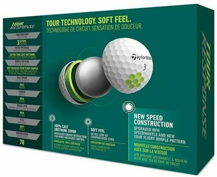 Nova loptica za golf TaylorMade Tour Response Golf Balls White 2022 - 3
