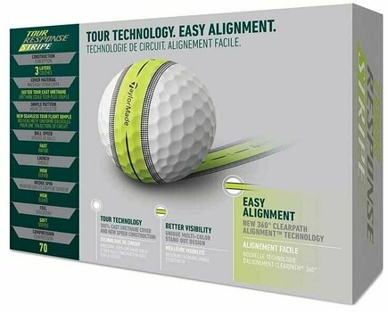 Golfový míček TaylorMade Tour Response Golf Balls Stripe 2022 - 3