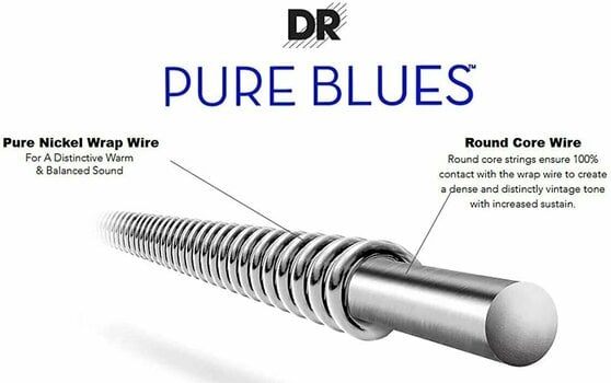 Cordes pour guitares électriques DR Strings PHR-10 Pure Blues 3-Pack - 2
