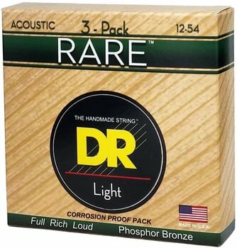 Saiten für Akustikgitarre DR Strings RPM-12 Rare 3-Pack - 3