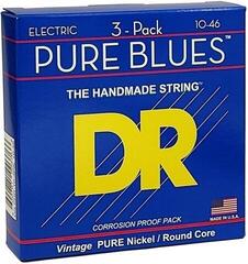Struny pre elektrickú gitaru DR Strings PHR-10 Pure Blues 3-Pack Struny pre elektrickú gitaru - 2