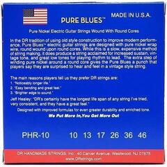 Struny pre elektrickú gitaru DR Strings PHR-10 Pure Blues 3-Pack Struny pre elektrickú gitaru - 4