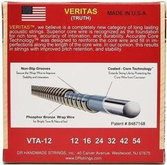 Struny pre akustickú gitaru DR Strings VTA-12 Veritas 3-Pack Struny pre akustickú gitaru - 4