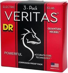 Struny pro elektrickou kytaru DR Strings VTE-10 Veritas 3-Pack Struny pro elektrickou kytaru - 3