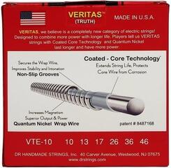 Struny pro elektrickou kytaru DR Strings VTE-10 Veritas 3-Pack Struny pro elektrickou kytaru - 4