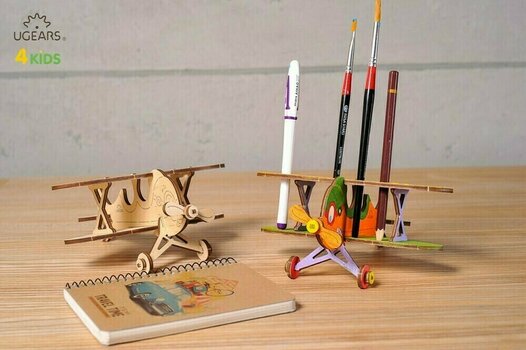 3D Пъзел Ugears 3D Puzzle Biplane - 2