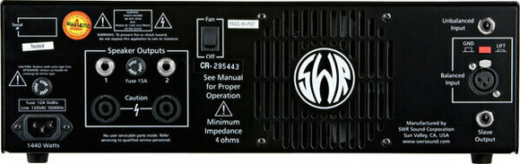 Solid-State Bass Amplifier SWR Power 750 - 2