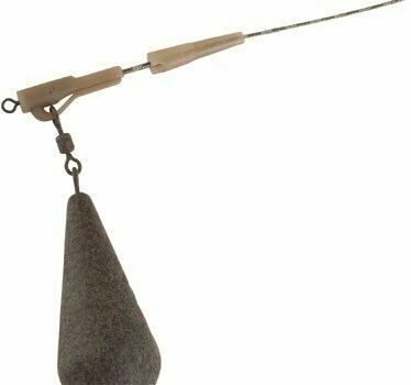 Fishing Clip, Peg, Swivel Fox Edges Slik Lead Clip Tail Rubber Size 10 Trans Khaki - 2