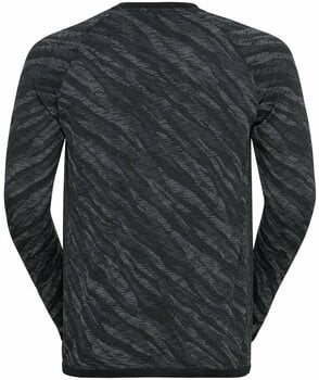 Running t-shirt with long sleeves Odlo The Blackcomb Light Long Sleeve Base Layer Men's Black/Space Dye S Running t-shirt with long sleeves - 2