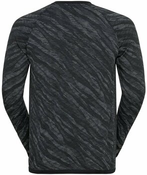 Running t-shirt with long sleeves Odlo The Blackcomb Light Long Sleeve Base Layer Men's Black/Space Dye XL Running t-shirt with long sleeves - 2