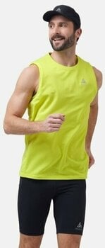 Тениска с къс ръкав за бягане Odlo Men's ESSENTIAL Base Layer Running Singlet Evening Primrose M Тениска с къс ръкав за бягане - 3