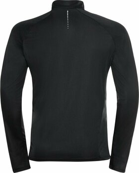 Running sweatshirt Odlo Men's ESSENTIAL Half-Zip Running Mid Layer Black S Running sweatshirt - 2