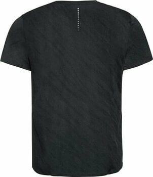 Løbe t-shirt med korte ærmer Odlo The Zeroweight Engineered Chill-tec Running T-shirt Shocking Black Melange S Løbe t-shirt med korte ærmer - 2