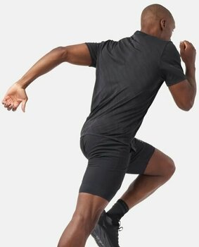Тениска с къс ръкав за бягане Odlo The Zeroweight Engineered Chill-tec Running T-shirt Shocking Black Melange S Тениска с къс ръкав за бягане - 4