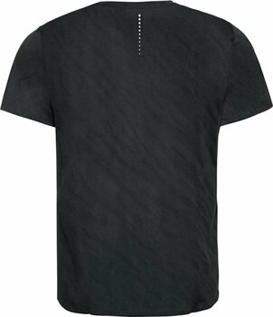 Тениска с къс ръкав за бягане Odlo The Zeroweight Engineered Chill-tec Running T-shirt Shocking Black Melange M Тениска с къс ръкав за бягане - 2