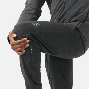 Pantaloni / leggings da corsa Odlo Men's RUN EASY Pants Black Melange M Pantaloni / leggings da corsa - 4