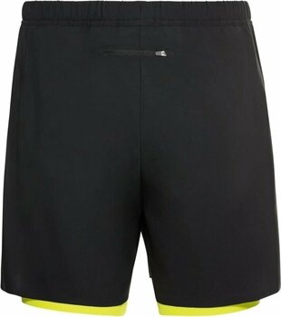 Shorts de course Odlo Men's ZEROWEIGHT 5 INCH 2-in-1 Running Shorts Black/Evening Primrose M Shorts de course - 2