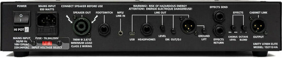 Amplificador a válvulas para baixo Blackstar U700H Elite Head - 6