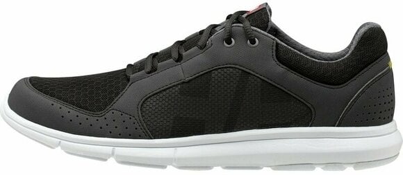 Mens Sailing Shoes Helly Hansen Men's Ahiga V4 Hydropower Sneakers Jet Black/White/Silver Grey/Excalibur 44,5 - 3
