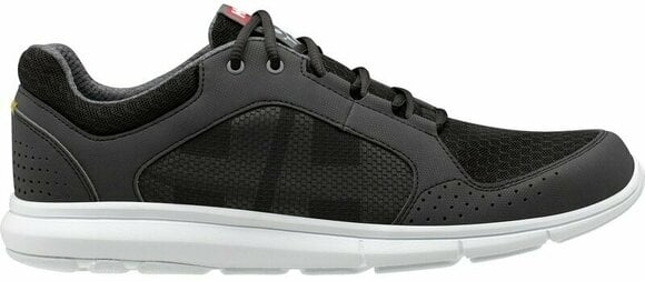 Mens Sailing Shoes Helly Hansen Men's Ahiga V4 Hydropower Sneakers Jet Black/White/Silver Grey/Excalibur 45 - 2