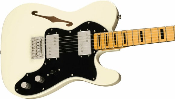 Elektrische gitaar Fender Squier FSR Classic Vibe '70s Telecaster Thinline Olympic White - 4