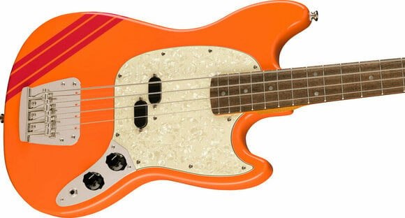 E-Bass Fender Squier FSR Classic Vibe '60s Competition Mustang Bass Capri Orange - 4