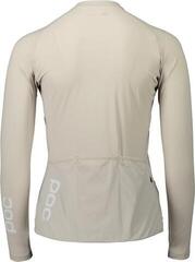 Kolesarski dres, majica POC Essential Road Women's LS Dres Light Sandstone Beige L - 1