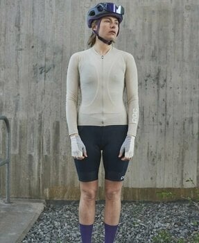 Mez kerékpározáshoz POC Essential Road Women's LS Jersey Dzsörzi Light Sandstone Beige L - 3