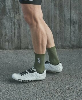 Kerékpáros zoknik POC Flair Sock Mid Epidote Green/Uranium Black L Kerékpáros zoknik - 3