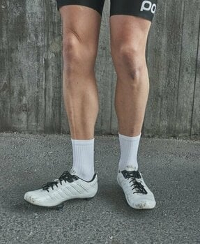 Cyklo ponožky POC Flair Sock Mid Hydrogen White/Zink Orange L Cyklo ponožky - 4