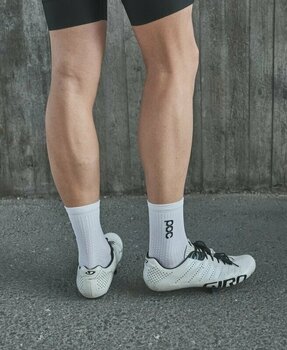 Cyklo ponožky POC Flair Sock Mid Hydrogen White/Zink Orange M Cyklo ponožky - 3