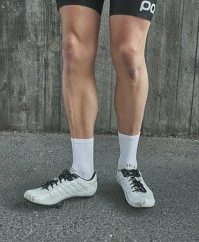 Chaussettes de cyclisme POC Flair Sock Mid Hydrogen White/Zink Orange S Chaussettes de cyclisme - 4