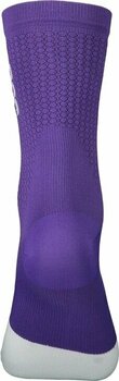 Calcetines de ciclismo POC Flair Sock Mid Sapphire Purple/Hydrogen White M Calcetines de ciclismo - 2