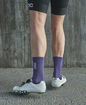 Biciklistički čarape POC Flair Sock Mid Sapphire Purple/Hydrogen White M Biciklistički čarape - 3