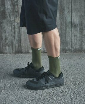 Cyklo ponožky POC Lithe MTB Sock Mid Epidote Green L Cyklo ponožky - 4