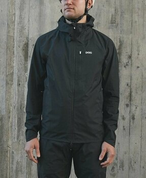 Kerékpár kabát, mellény POC Motion Rain Men's Jacket Uranium Black XL Kabát - 3