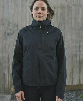 Kerékpár kabát, mellény POC Motion Rain Women's Jacket Uranium Black L Kabát - 7