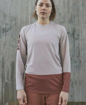 Cyklodres/ tričko POC MTB Pure Women's LS Jersey Dres Light Sandstone Beige/Himalayan Salt XL - 3