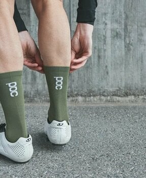 Cyklo ponožky POC Vivify Sock Long Epidote Green L Cyklo ponožky - 3