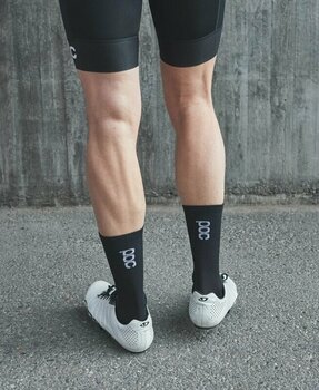 Cycling Socks POC Vivify Sock Long Uranium Black S Cycling Socks - 4