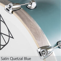 Bateria Dixon PODCSTM422-01-QB Cornerstone Maple Shellset Satin Quetzal Blue Bateria - 2