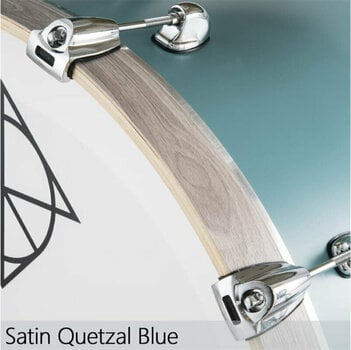 Drumkit Dixon PODCSTM422-01-QB Cornerstone Maple Shellset Satin Quetzal Blue - 3