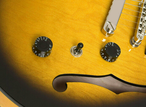 Semi-Acoustic Guitar Epiphone DOT Studio Gloss Vintage Sunburst - 2