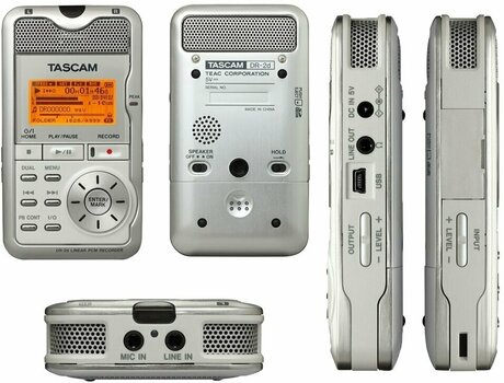 Prenosný rekordér Tascam DR-2dW - 2